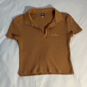 BDG collared tee, waffle material, selling because it doesn’t fit me anymore